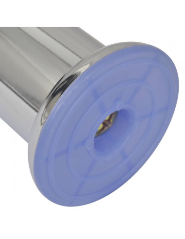 Set 4 gambe rotonde per sofa cromate 60 mm