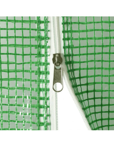 Serra con Telaio in Acciaio Verde 84 m² 14x6x2,85 m