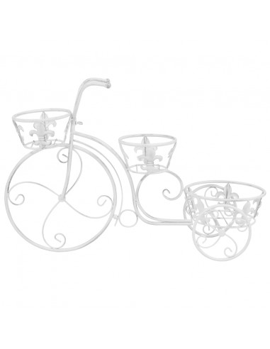 Piedistallo per Piante a Forma di Bici in Stile Vintage Metallo