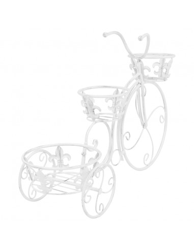 Piedistallo per Piante a Forma di Bici in Stile Vintage Metallo