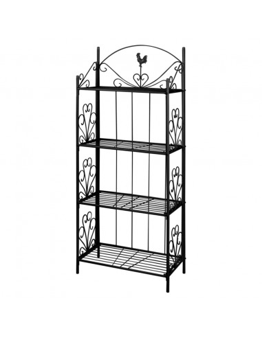 Supporto per Piante Quadrato Nero