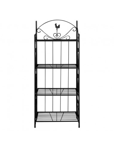 Supporto per Piante Quadrato Nero