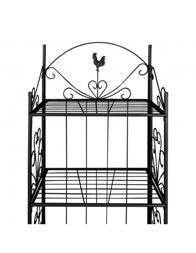 Supporto per Piante Quadrato Nero