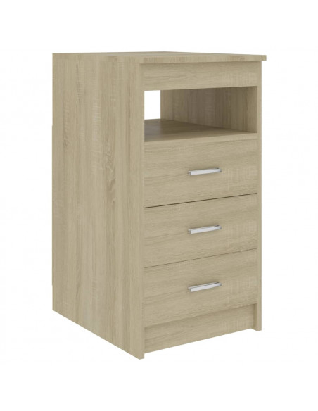 Cassettiera Rovere Sonoma 40x50x76 cm in Legno Multistrato