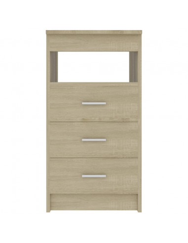 Cassettiera Rovere Sonoma 40x50x76 cm in Legno Multistrato