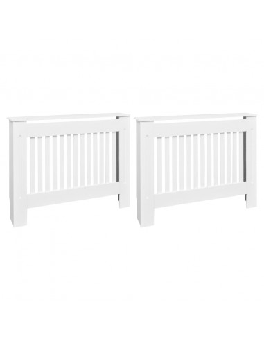 Copritermosifoni 2 pz in MDF 112 cm Bianco