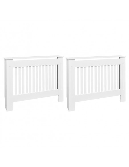 Copritermosifoni 2 pz in MDF 112 cm Bianco