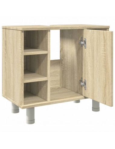 Mobile da Bagno Rovere Sonoma 60x32x53,5cm in Legno Multistrato