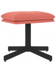 Poggiapiedi Rosa 60x60x36 cm in Velluto 2