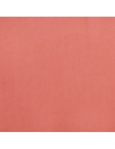 Poggiapiedi Rosa 60x60x36 cm in Velluto