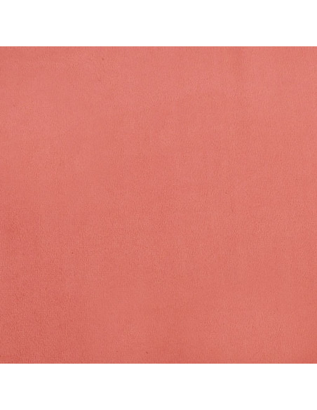 Poggiapiedi Rosa 60x60x36 cm in Velluto