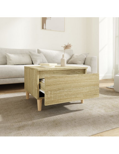 Tavolino Rovere Sonoma 50x46x35 cm in Legno Multistrato