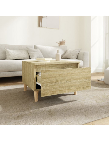 Tavolino Rovere Sonoma 50x46x35 cm in Legno Multistrato