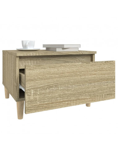 Tavolino Rovere Sonoma 50x46x35 cm in Legno Multistrato