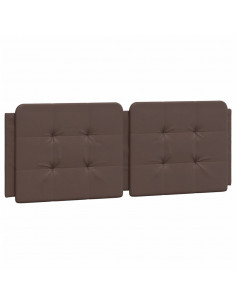 Cuscino Testiera Marrone 140 cm in Similpelle 2