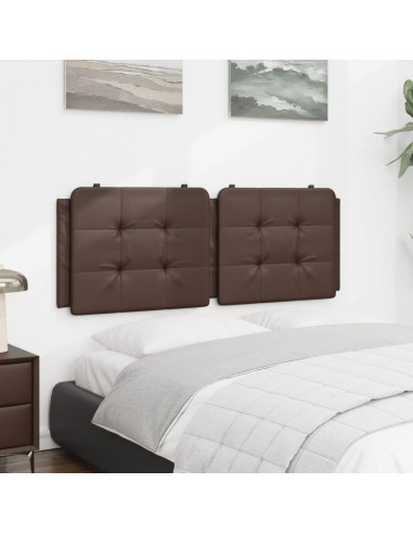 Cuscino Testiera Marrone 140 cm in Similpelle