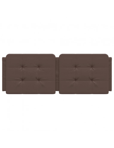 Cuscino Testiera Marrone 140 cm in Similpelle