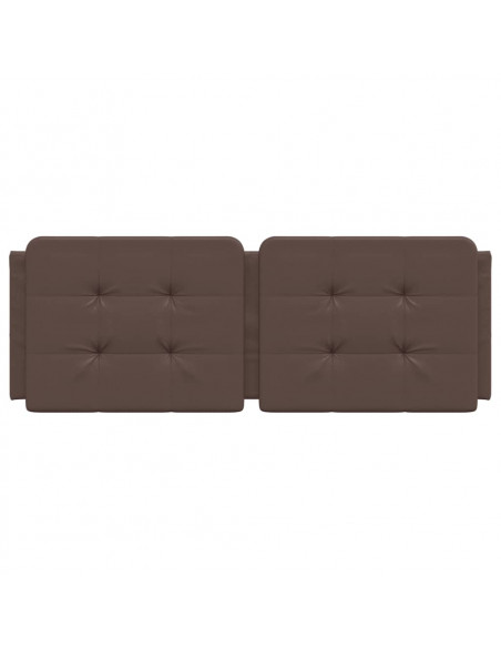 Cuscino Testiera Marrone 140 cm in Similpelle
