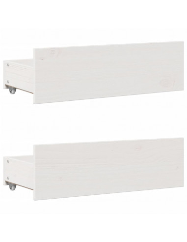 Letto con Libreria senza Materasso 75x190 cm in Legno Pino