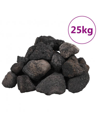 Rocce Vulcaniche 25 kg Nere 5-8 cm