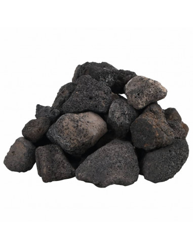 Rocce Vulcaniche 25 kg Nere 5-8 cm