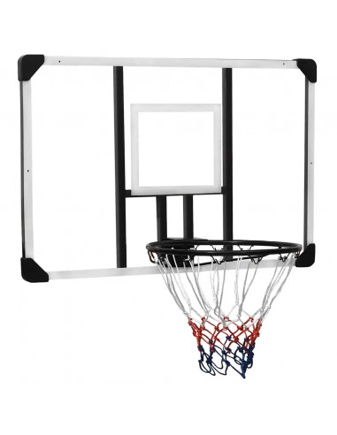 Tabellone Pallacanestro Trasparente 106x69x3 cm Policarbonato