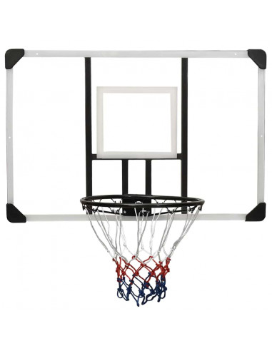 Tabellone Pallacanestro Trasparente 106x69x3 cm Policarbonato