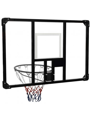 Tabellone Pallacanestro Trasparente 106x69x3 cm Policarbonato