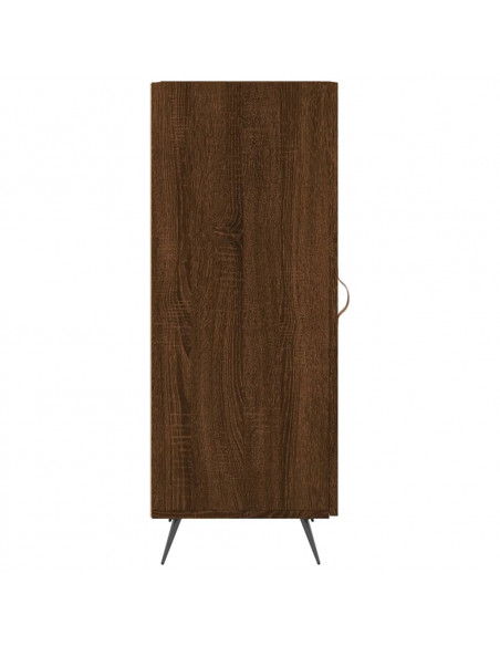 Credenza Rovere Marrone 34,5x34x90 cm in Legno Multistrato