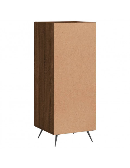 Credenza Rovere Marrone 34,5x34x90 cm in Legno Multistrato