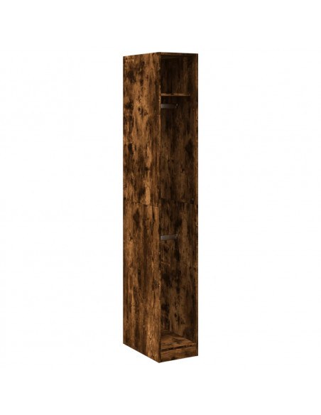 Armadio Rovere Fumo 30x50x200 cm in Legno Multistrato