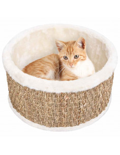 Cestino Rotondo per Gatti 36 cm in Giunco 2