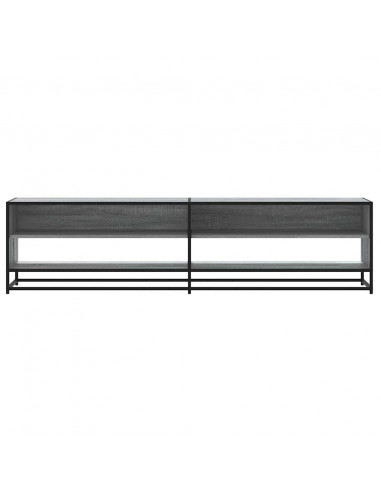 Mobile Porta TV Grigio Sonoma 180,5x40x46 cm in Truciolato