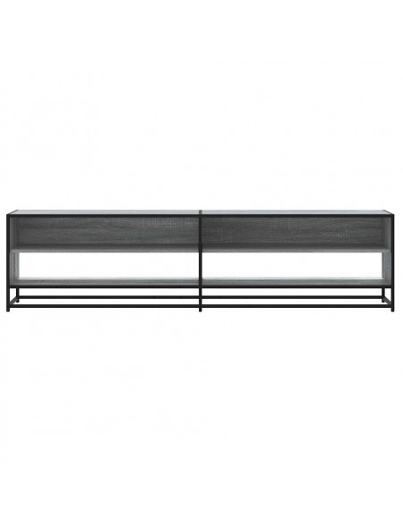 Mobile Porta TV Grigio Sonoma 180,5x40x46 cm in Truciolato