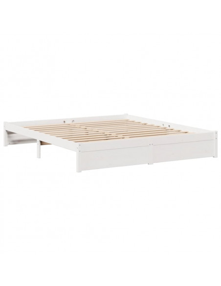 Giroletto con Libreria senza Materasso 180x200 cm in Legno Pino