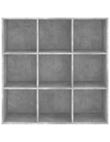 Libreria Grigio Cemento 98x29x97,5 cm in Legno Multistrato