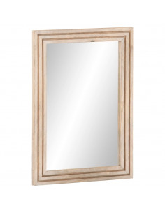 Specchio da Bagno 50x70 cm in Legno Massello di Mango e Vetro 2