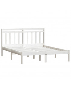 Giroletto Bianco in Legno Massello di Pino 140x190 cm 2