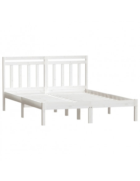 Giroletto Bianco in Legno Massello di Pino 140x190 cm