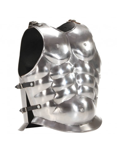 Corazza per Armatura Soldato Romano LARP in Acciaio Argento