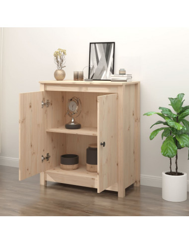 Credenza 70x35x80 cm in Legno Massello di Pino