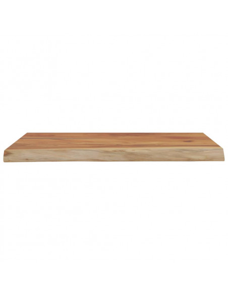 Mensola a Muro 50x40x2,5cm Rettangolare Legno Acacia Bordi Vivi