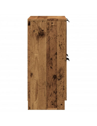 Credenza Legno Antico 60x30x70 cm in Truciolato