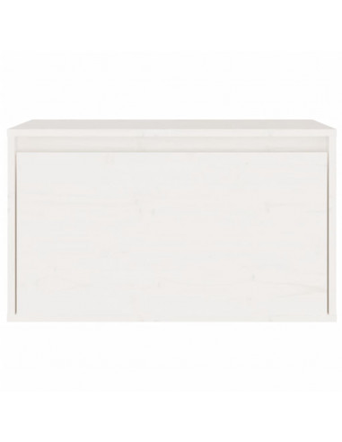 Pensile Bianco 60x30x35 cm in Legno Massello di Pino