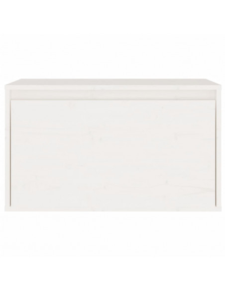 Pensile Bianco 60x30x35 cm in Legno Massello di Pino