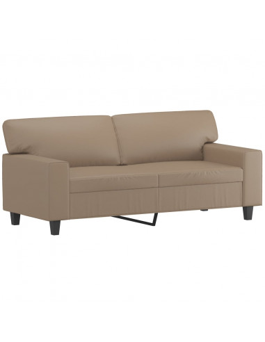 Set di Divani 3 pz Cappuccino in Similpelle