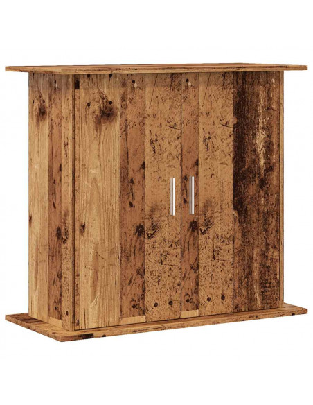 Supporto Acquario 81x36x73 cm in Legno Multistrato Legno Antico