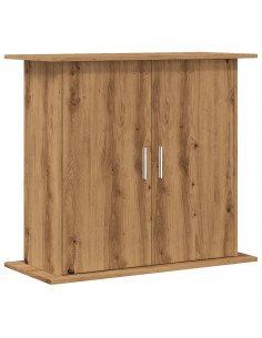 Supporto Acquario 81x36x73 cm Multistrato Rovere Artigianale 2