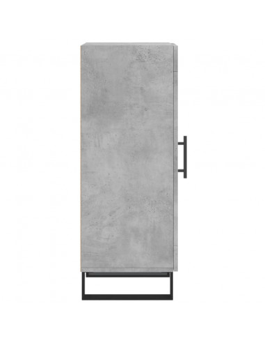 Credenza Grigio Cemento 34,5x34x90 cm in Legno Multistrato