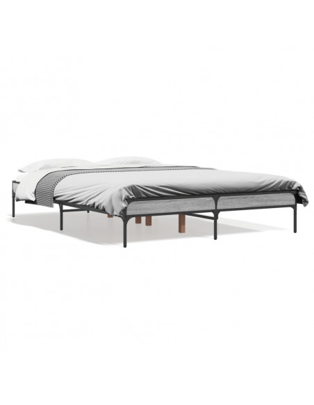 Giroletto Grigio Sonoma 120x190 cm in Legno Multistrato Metallo